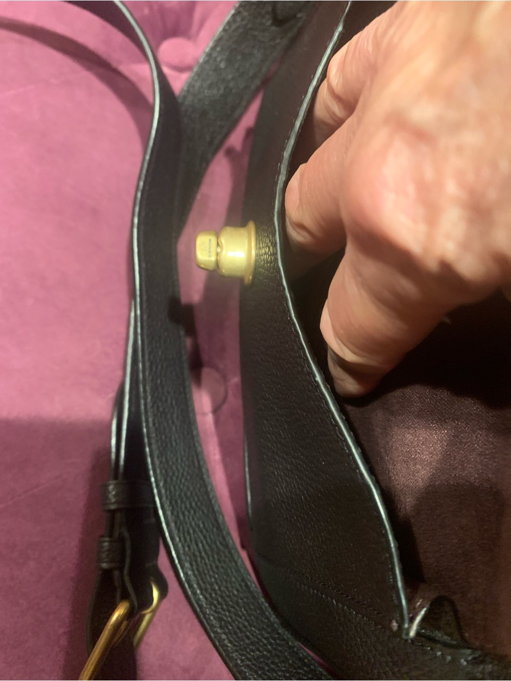 🔥CHIC BOMBSHELL! COACH BLACK CASSIE PEB LTHR XBODY HANGTAG - Picture 9 of 11